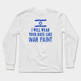 Israel War Paint Long Sleeve T-Shirt